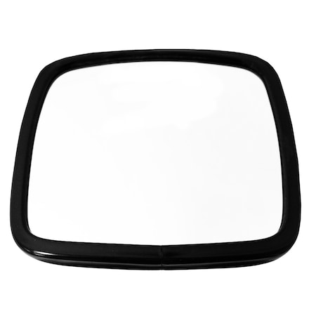 Velvac 6.5X6 Stud Mount Convex Black 708145-5